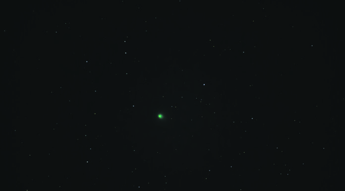 Comet C/2022 E3 [ZTF] seen in the sky of Molfetta, Italy, at about 7.30pm, on February 1.